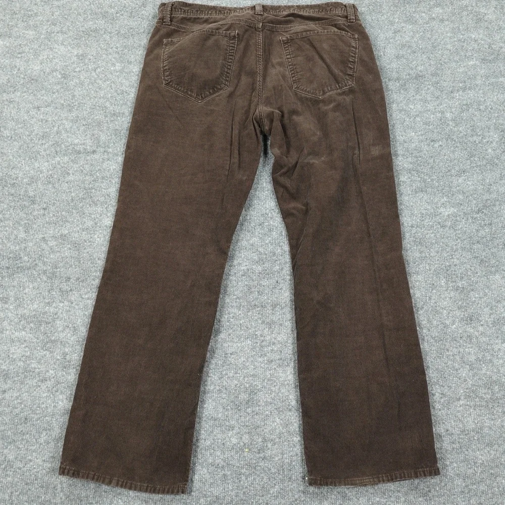 Banana Republic Corduroy Pants Mens 36x30 Brown Straight‎ Leg 100% Cotton Casual